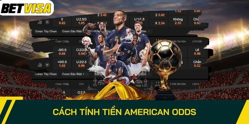 Cách tính tiền American Odds