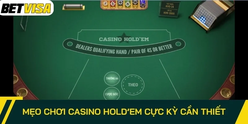 Mẹo chơi Casino Hold’em cực kỳ cần thiết